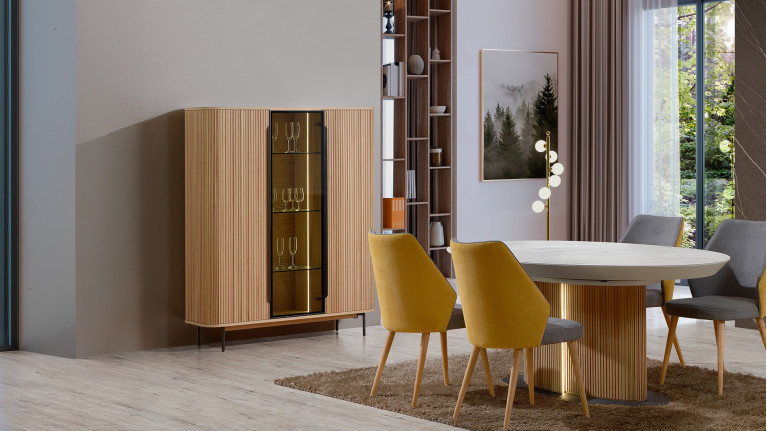 Vitrine avec porte...
