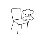 Chaises cuir
